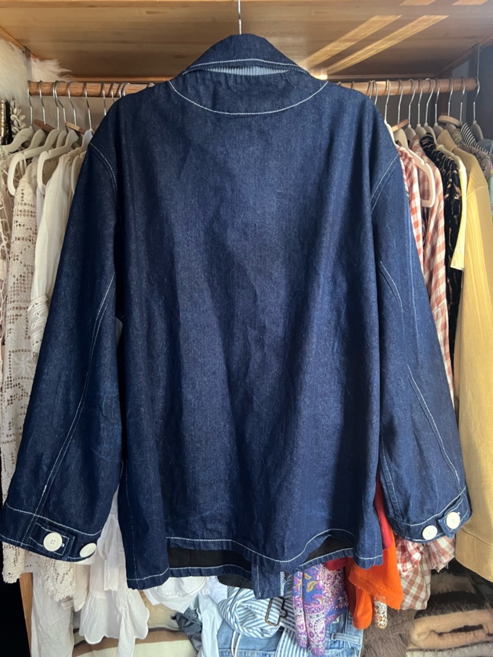 Shelter Denim Indigo Blue Jacket Size XL - Picture 5 of 5